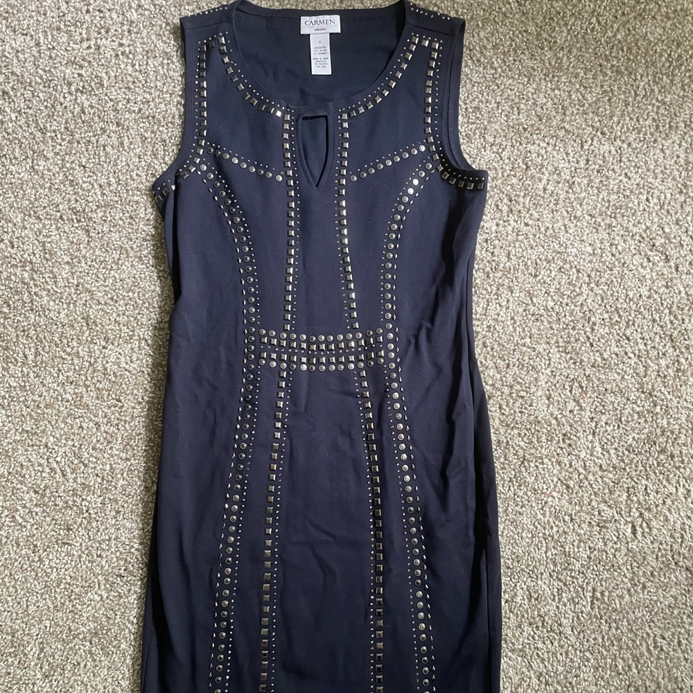 Carmen Marc Valvo Knee Length Dress